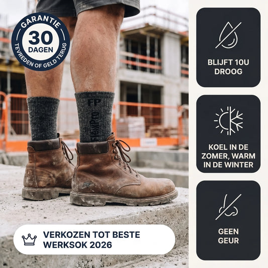 Alpaca Werksokken FlexiPro — Vochtwerend & Geurwerend