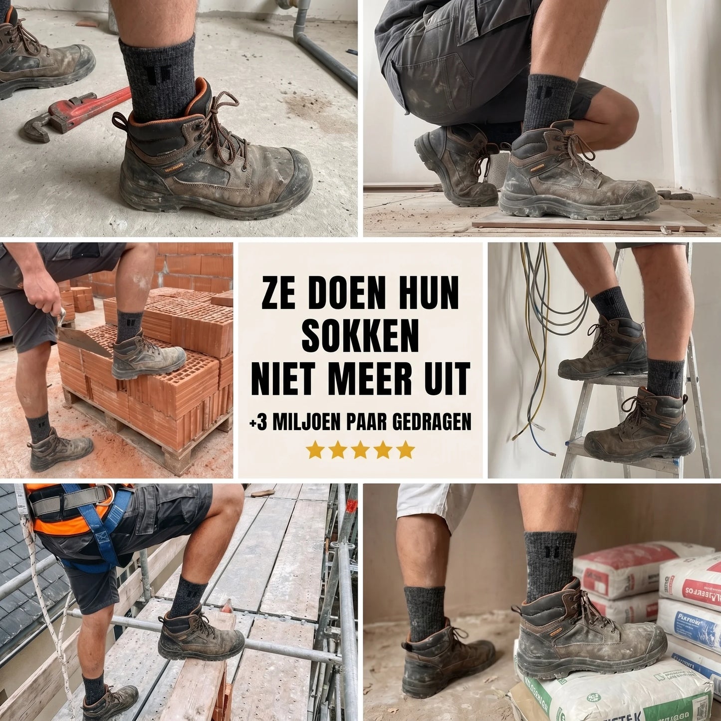 Alpaca Werksokken FlexiPro — Vochtwerend & Geurwerend